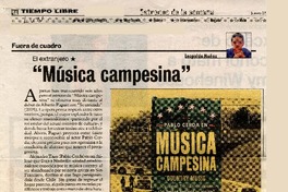 Mùsica campesina  [artículo] Leopoldo Muñoz.