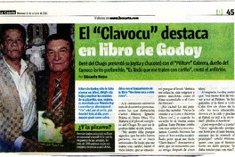 El clavocu destaca en libro de Godoy  [artículo] Eduardo Rojas.