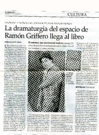 La dramaturgia del espacio de Ramòn Griffero llega al libro  [artículo] Romina de la Sotta Donoso.