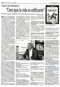 "Creo que la vida es edificante" (entrevista)  [artículo] Jorge Abasolo Aravena.