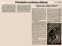 Principales escritoras chilenas  [artículo] Marino Muñoz Lagos.