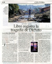 Libro registra la tragedia de Dichato  [artículo] Macarena Maldonado A.