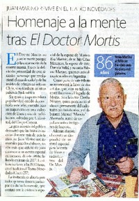Homenaje a la mente tras El Doctor Mortis  [artículo].