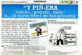 "Y Piñ-era mucho... poquito... nada"  [artículo] Andres Bostelmann.