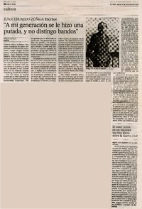 "A mi generación se le hizo una putada, y no distingo bandos"  [artículo] Amelia Castilla.