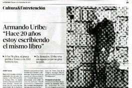"Hace 20 años estoy escribiendo el mismo libro"  [artículo] Javier García.