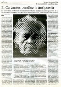 El Cervantes bendice la antipoesía  [artículo] Javier Rodríguez Marcos.