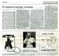 El maestro secreto, cercano  [artículo] Jorge Edwards.