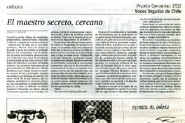 El maestro secreto, cercano  [artículo] Jorge Edwards.
