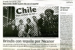 Brindis con tequila por Nicanor  [artículo] Winston Manrique Sabogal.