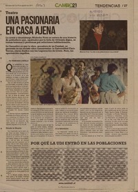 Una pasionaria en casa ajena  [artículo] Francisco Castillo.