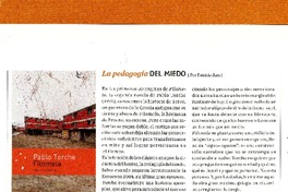 La pedagogía del miedo  [artículo] Patricio Jara.