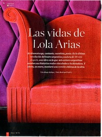 Las vidas de Lola Arias  [artículo] Diego Zúñiga.