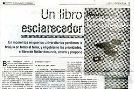 Un libro esclarecedor  [artículo] Jorge Abasolo Aravena.