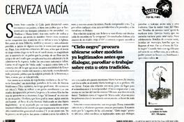 Cerveza vacía  [artículo] Tal Pinto.