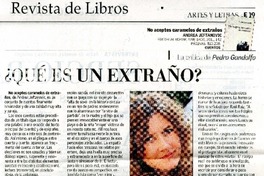 ¿Qué es un extraño?  [artículo] Pedro Gandolfo.
