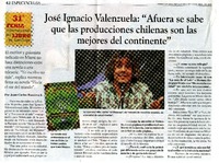 "Afuera se sabe que las producciones chilenas son las mejores del continente" (enrevista  [artículo] Juan Carlos Ramírez F.