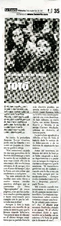 Totó se fue a los cielos  [artículo].