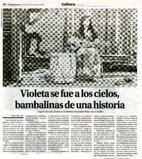 Violeta se fue a los cielos, bambalinas de una historia  [artículo] André Jouffé Louis.