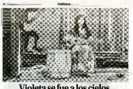 Violeta se fue a los cielos, bambalinas de una historia  [artículo] André Jouffé Louis.