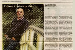 "Cerré todos un ciclo de escritura, estoy agotado"  [artículo] Roberto Careaga C.