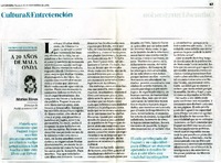 A 20 años de Mala Onda  [artículo] Matías Rivas.