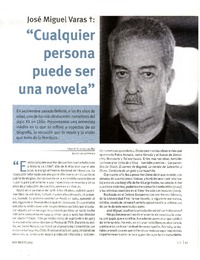 "Cualquier persona puede ser una novela" (entrevista)  [artículo] Eduardo Guerrero del Río.
