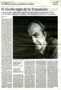 El lúdico vigía de la transición  [artículo] José Andrés Rojo.