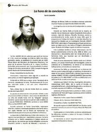 La hora de la conciencia  [artículo] Lucía Lezaeta.