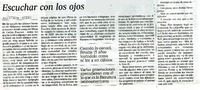 Escuchar con los ojos  [artículo] Juan Gabriel Vásquez.