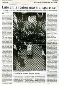 Luto en la región más transparente  [artículo] Salvador camarena.