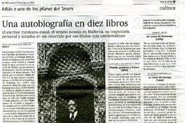 Una autobiografía en diez libros  [artículo] Winston Manrique Sabogal.