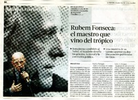 Rubem Fonseca: el maestro que vino del trópico  [artículo] Marcelo Soto.