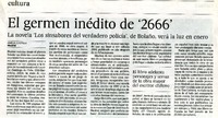 El germen inédito de '2666'  [artículo] Amelia Castilla.