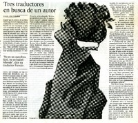 Tres tradutores en busca de un autor  [artículo] Daniel Verdú.