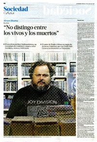 "No distingo entre los vivos y los muertos"  [artículo] Patricio Jara.