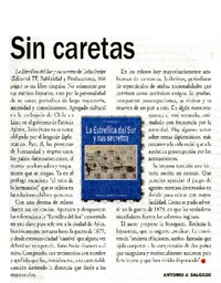 Sin caretas  [artículo] Antonio J. Salgado.