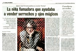 La niña fumadora que ayudaba a vender serruchos y ojos mágicos  [artículo] Leonardo Sanhueza.