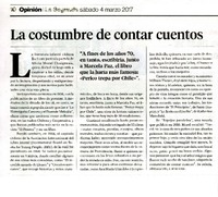 La costumbre de contar cuentos.  [artículo]