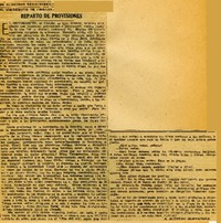 Reparto de provisiones.  [artículo]