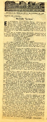 Hacienda "La Rosa".  [artículo]