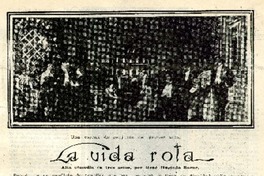 La vida rota  [artículo] René Hurtado Borne.