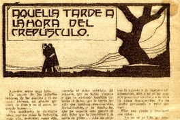 Aquella tarde a la hora del crepúsculo.  [artículo]