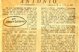 Antonio  [artículo] Joaquín Gutiérrez.