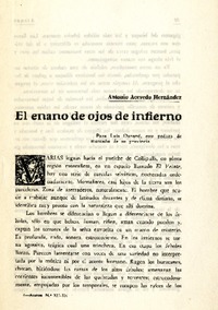 El enano de ojos de infierno  [artículo] Luis Durand.
