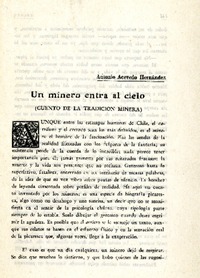 Un minero entra al cielo.  [artículo]