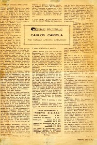 Plumas nacionales : Carlos Cariola. [artículo]
