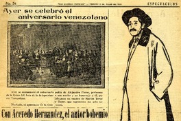 Con Acevedo Hernández, el autor bohemio.  [artículo]