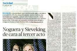 Noguera y Sieveking de cara al tercer acto  [artículo] Pedro Bahamondes Ch.