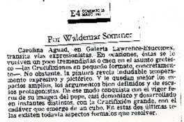 Carolina Aguad  [artículo] Waldemar Sommer.
